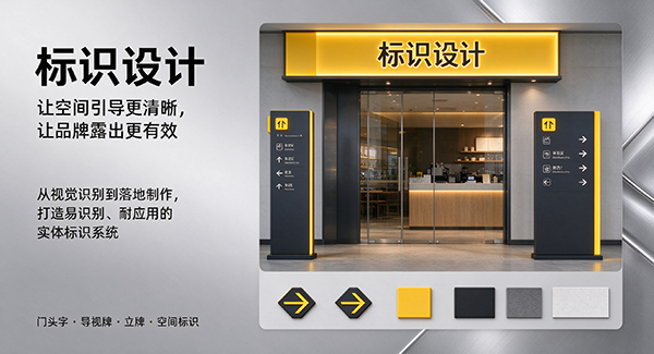 清河门区标识设计